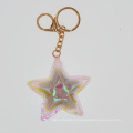 Iridescence PVC Star Keychain